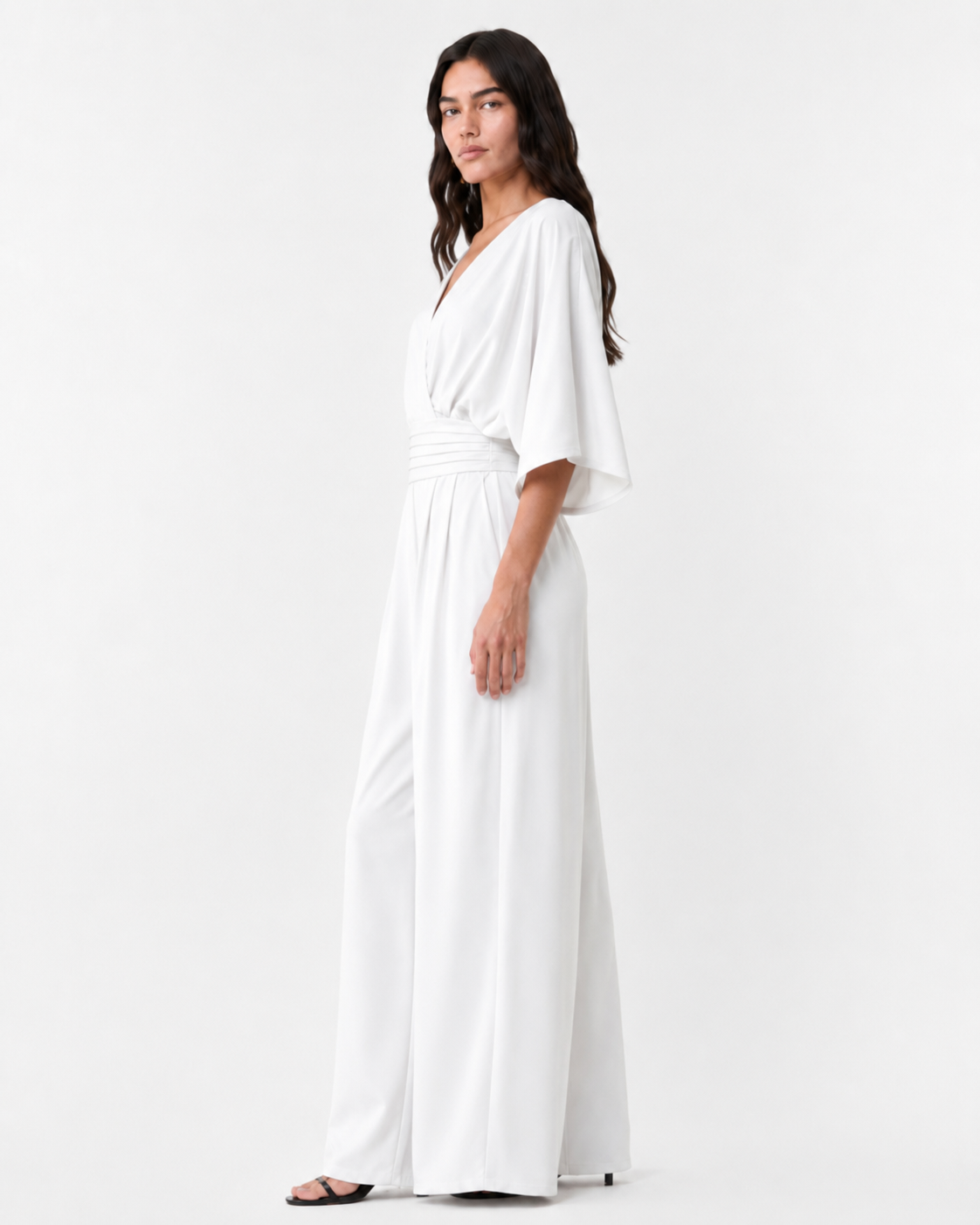 Women's Jumpsuit V-neck Solid Color Summer Trendy Fashion Short-sleeved Street Casual Jumpsuit Suit For Women Clothing