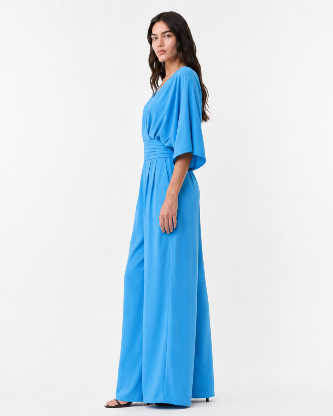 Women's Jumpsuit V-neck Solid Color Summer Trendy Fashion Short-sleeved Street Casual Jumpsuit Suit For Women Clothing
