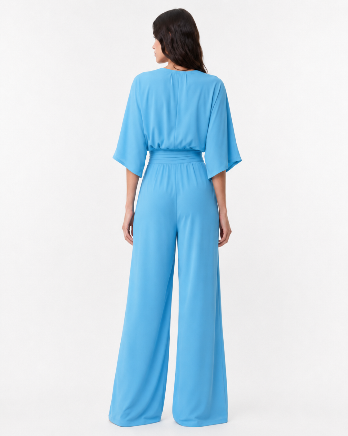 Women's Jumpsuit V-neck Solid Color Summer Trendy Fashion Short-sleeved Street Casual Jumpsuit Suit For Women Clothing