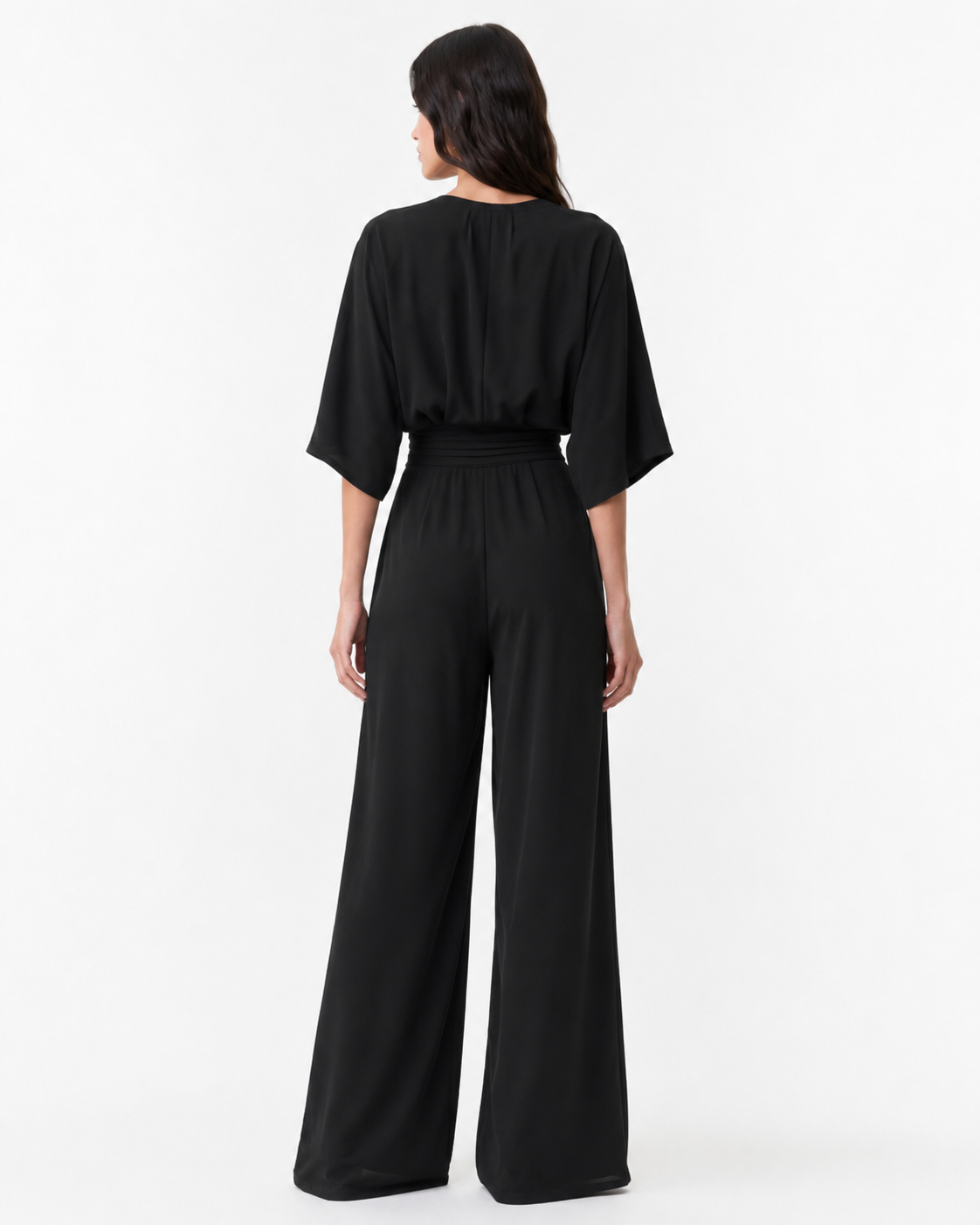 Women's Jumpsuit V-neck Solid Color Summer Trendy Fashion Short-sleeved Street Casual Jumpsuit Suit For Women Clothing