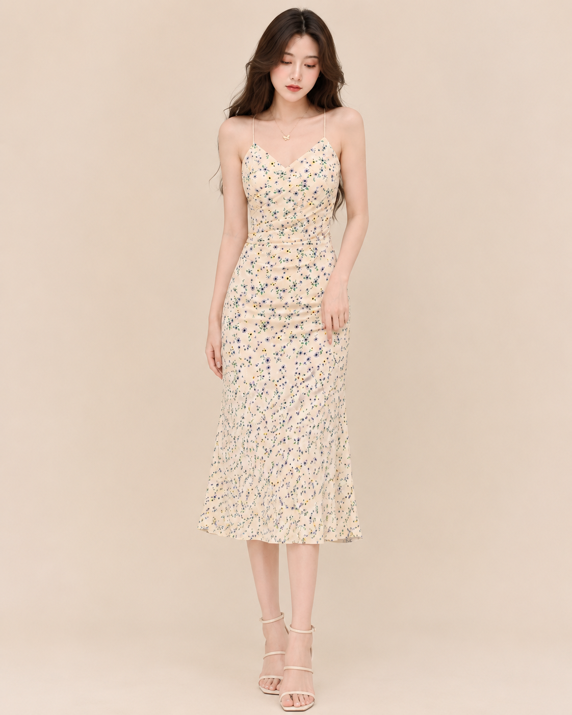 Long Floral Dress Women's Summer
